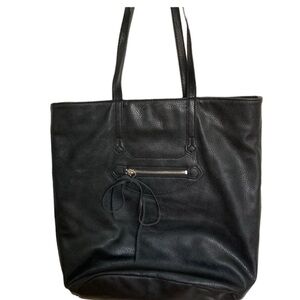 Black fake front pocket h&m zip up bag